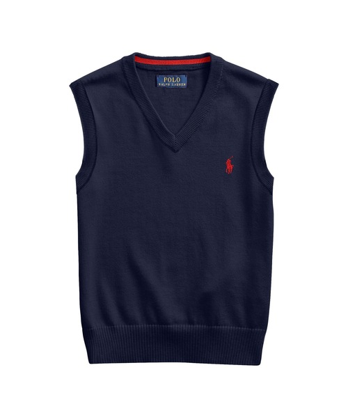 コットン Vネック セーター ベスト（ベスト）｜POLO RALPH LAUREN