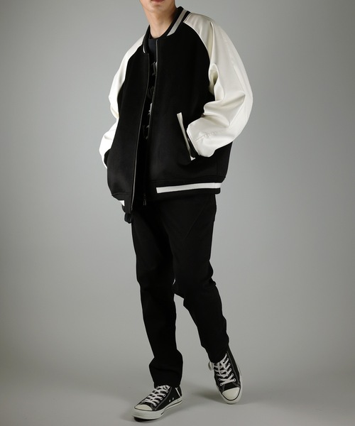 NUMBER (N)INE（ナンバーナイン）の「WOOL RAGLAN STADIUM JACKET