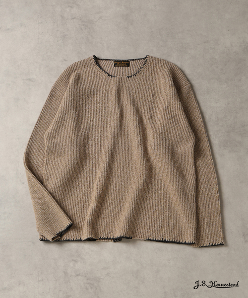 J.S.Homestead / ブランケット ステッチ リブ ニット（ニット/セーター
