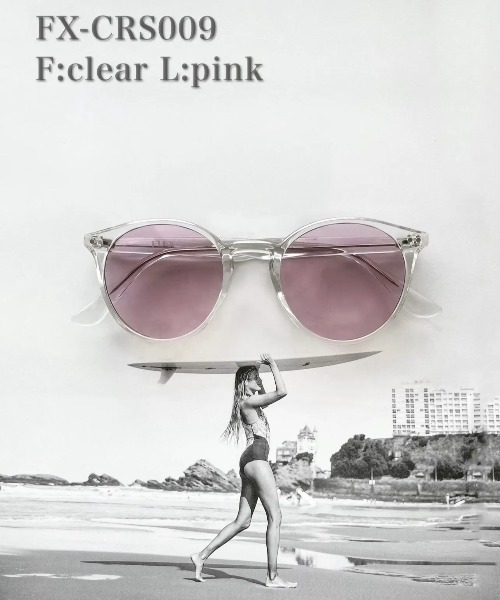 FLEX（フレックス）の「classic round clear frame sunglasses