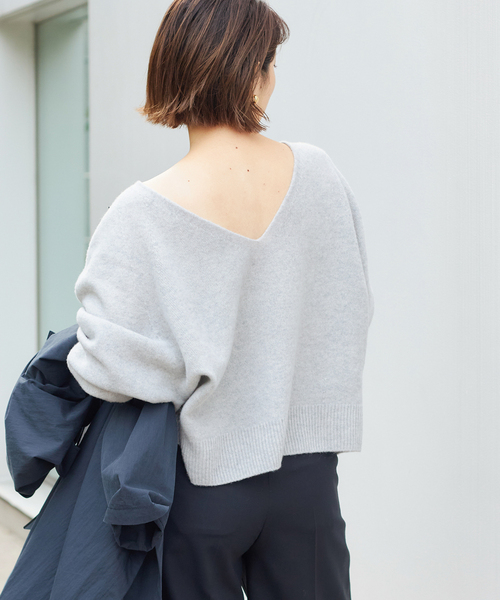 plage（プラージュ）の「2WAY ラグラン Back V プルオーバー（ニット