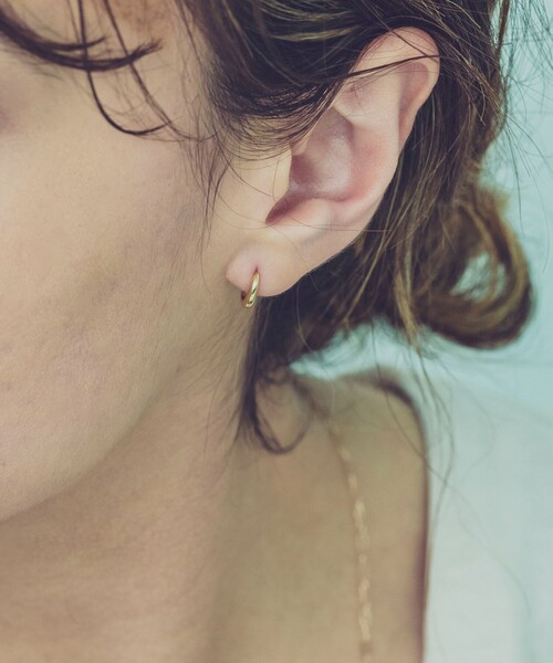 ete（エテ）の「K18YG フープ ピアス（ピアス（両耳用））」 - WEAR