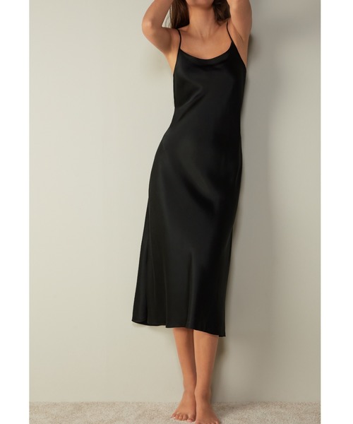 ミディ丈シルク スリップ（インナーウェア/肌着）｜Intimissimi