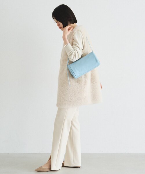 ソフトレザーロールショルダーバッグ（ショルダーバッグ）｜russet