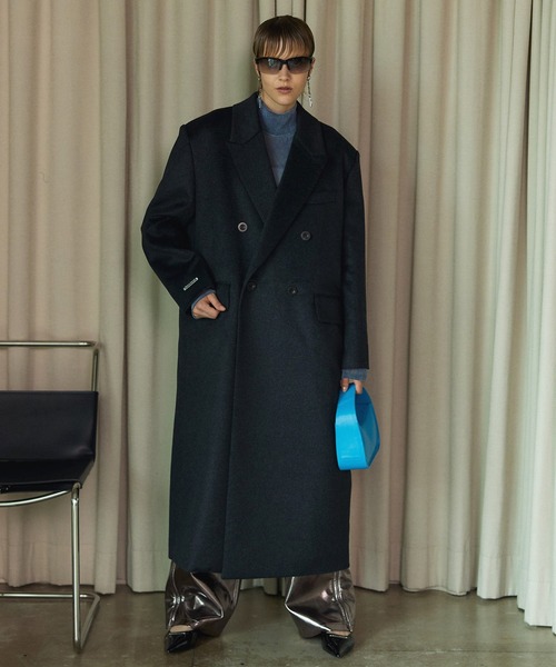 カシミアビーバーダブルチェスターコート / Cashmere Beaver Double