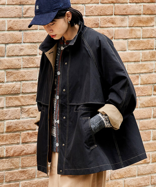 セール】【セットアイテム】マルチウェイ ボアベスト付き 配色 テント