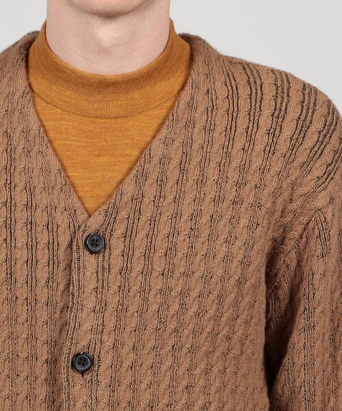 セール】TOMORROWLAND tricot アルパカポリエステルケーブル Vネック