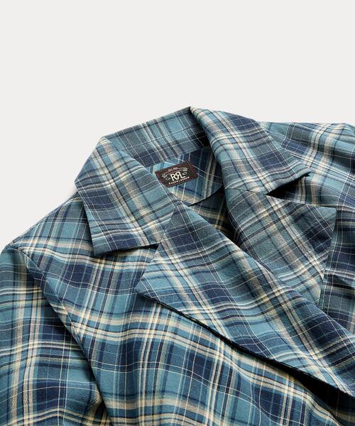 RRL（ダブル アール エル）の「チェック コットン ラップ ドレス