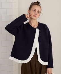 ノーカラージャケット（フリル）ファッション通販 - ZOZOTOWN