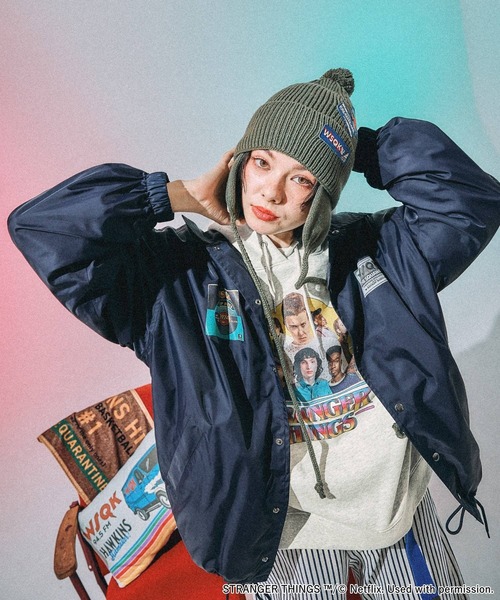 STRANGER THINGS】コラボ アソートコーチジャケット（ナイロン