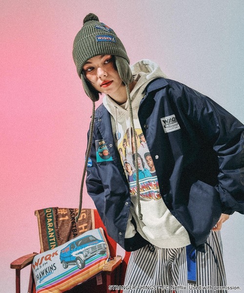 STRANGER THINGS】コラボ アソートコーチジャケット（ナイロン