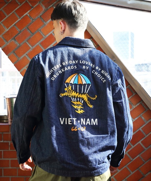 HOUSTON（ヒューストン）の「HOUSTON デニムベトジャン（パラシュート