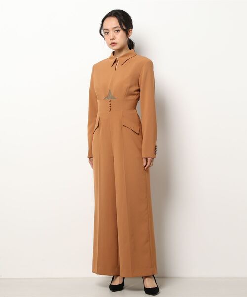 Ameri（アメリ）の「UND BAL COLLAR FRONT OPEN JUMPSUIT（パンツ