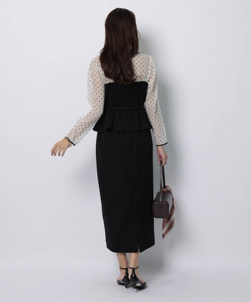 ペプラムワンピース（ワンピース）｜JUSGLITTY（ジャスグリッティー