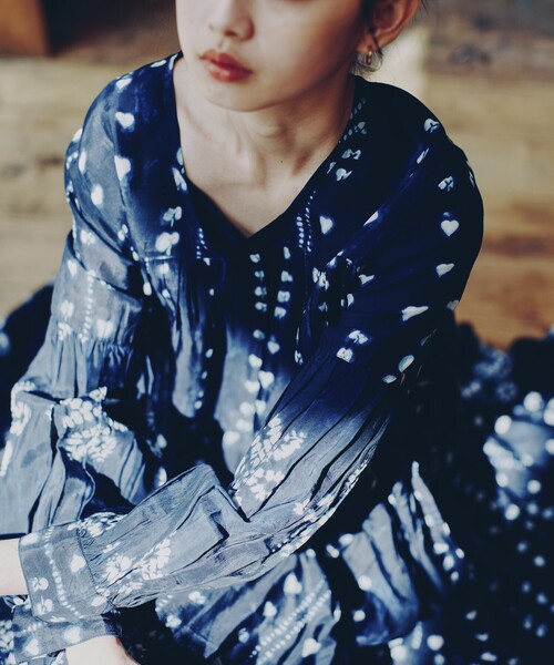 Freada（フリーダ）の「Freada/フリーダ シボリ プリント ティアード