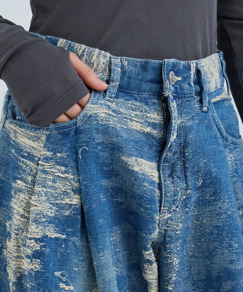 TAAKK/ターク】DENIM WIDE PANTS/ワイドデニムパンツ（デニムパンツ