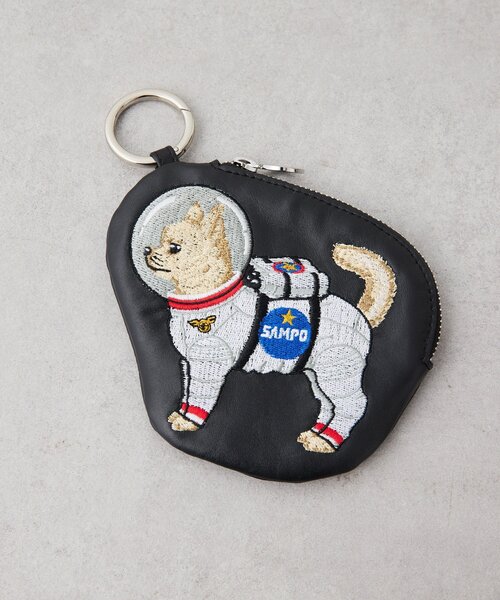 本革》sampo×earコラボ スペーストイレザーケース/バッグチャーム