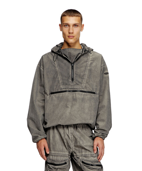 DIESEL（ディーゼル）の「メンズ ナイロン ハーフジップ ジャケット J