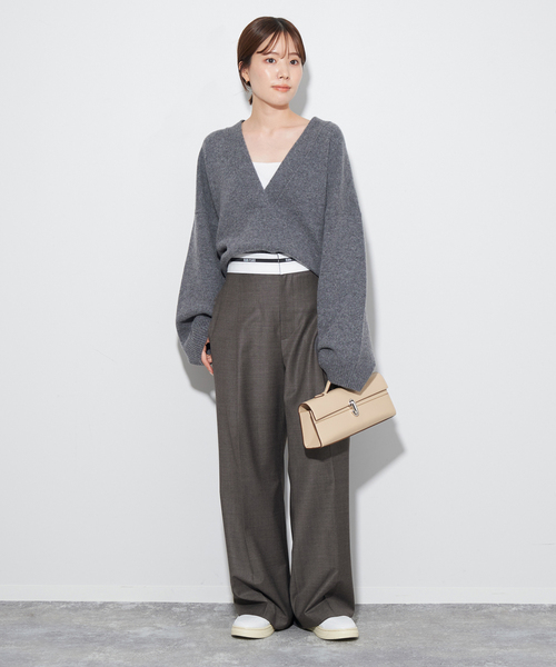 plage（プラージュ）の「CASHMERE Mix フカVネック プルオーバー