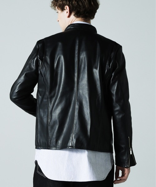 セール】WEB限定 JE LAMB LEATHER SINGLE RIDERS JE22.20/ラムレザー