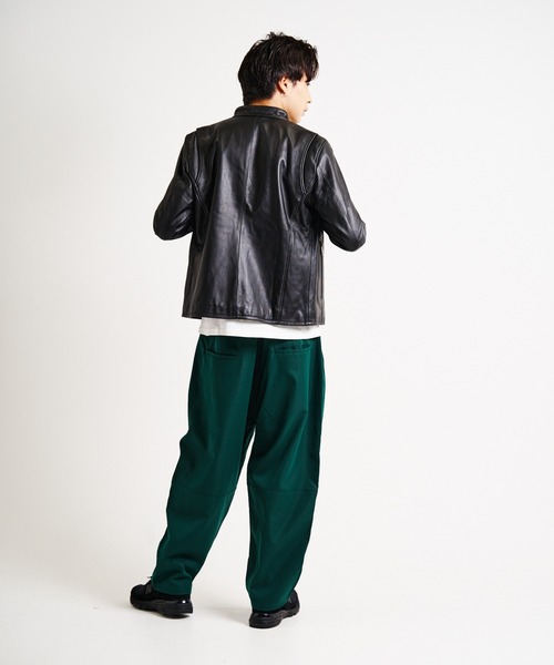 セール】WEB限定 JE LAMB LEATHER SINGLE RIDERS JE22.20/ラムレザー