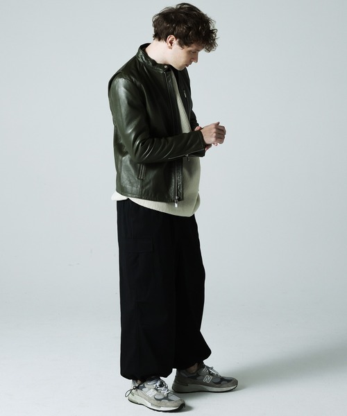 セール】WEB限定 JE LAMB LEATHER SINGLE RIDERS JE22.20/ラムレザー