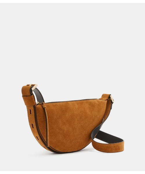 ALLSAINTS（オールセインツ）の「HALF MOON SUEDE CROSSBODY BAG
