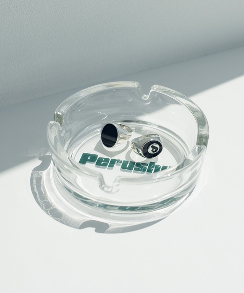 Perushuロゴガラス灰皿・小物入れ（インテリア雑貨）｜Perushu