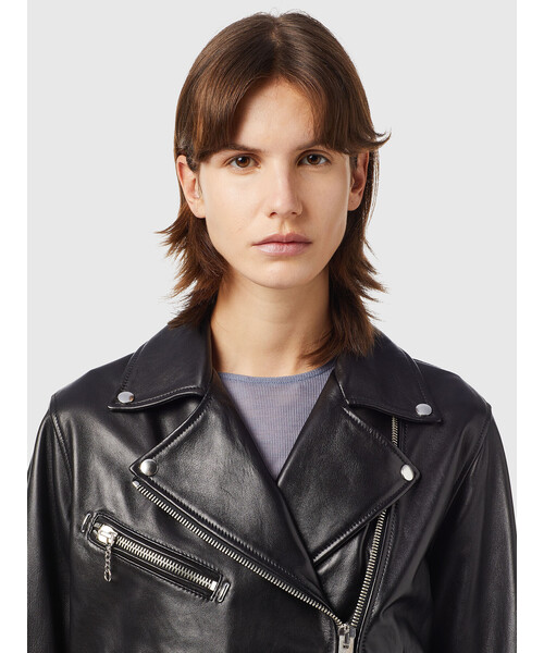 DIESEL（ディーゼル）の「レディース ライダース レザー ルーズフット