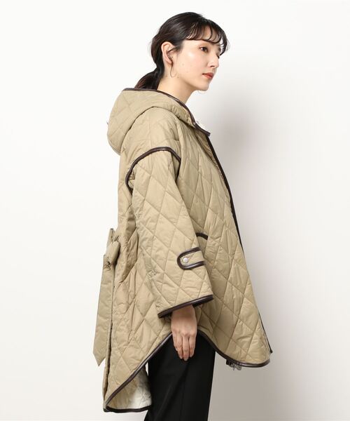 Jines（ジネス）の「キルティングポンチョコート（その他アウター