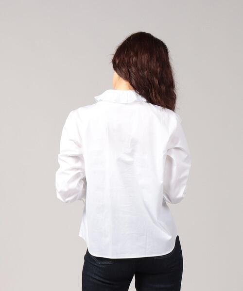 agnes b.（アニエスベー）の「UQ25 ラッフルブラウス（シャツ/ブラウス