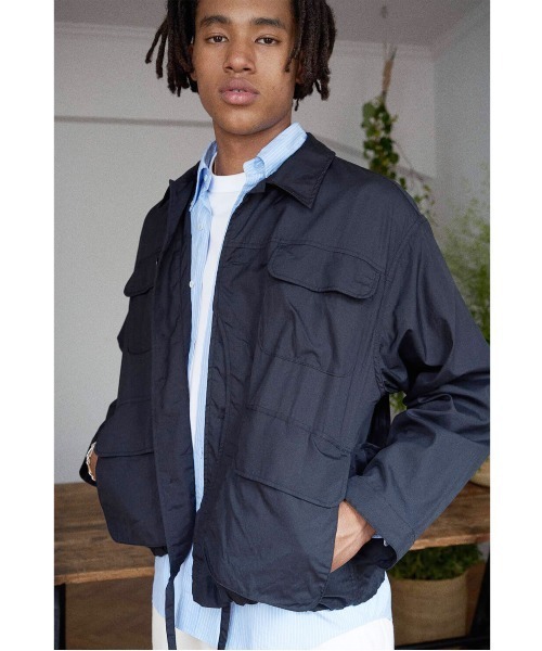 UNFIL アンフィル / washed cotton-poplin hunting jacket ウォッシュ