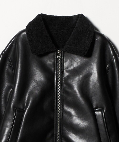 セール】ムートン ライク フライトブルゾン＜A DAY IN THE LIFE