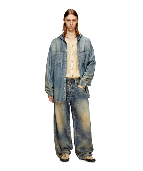 メンズ オーバーサイズデニムパンツ RELAXED 1997 D-ENIM-M（デニム