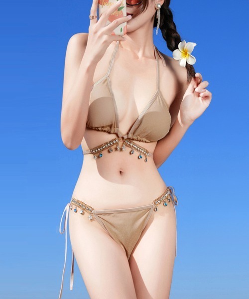 セール】ビキニ セクシー水着3点セットレディース（水着