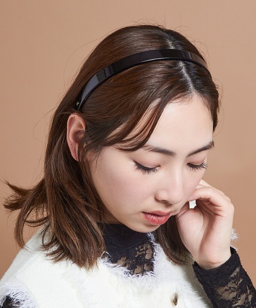 ALEXANDRE DE PARIS ブラック カチューシャ - ALEXANDRE DE PARIS