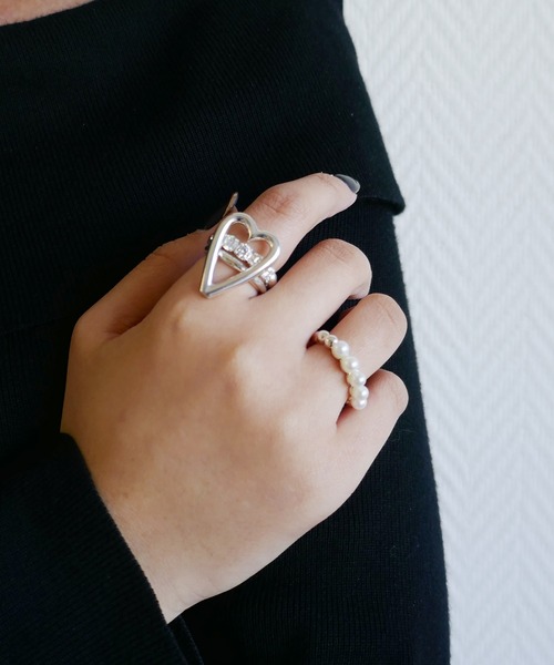 再入荷】SILVER925シルバーハートリング/モチーフ（リング）｜e.m.