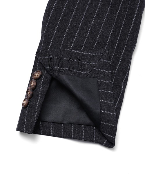 SOMEDIFF】ストライプ柄スリーピースセットアップ/スーツ メンズ