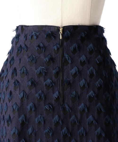 Drawer（ドゥロワー）の「Drawer ネイビージャカードスカート