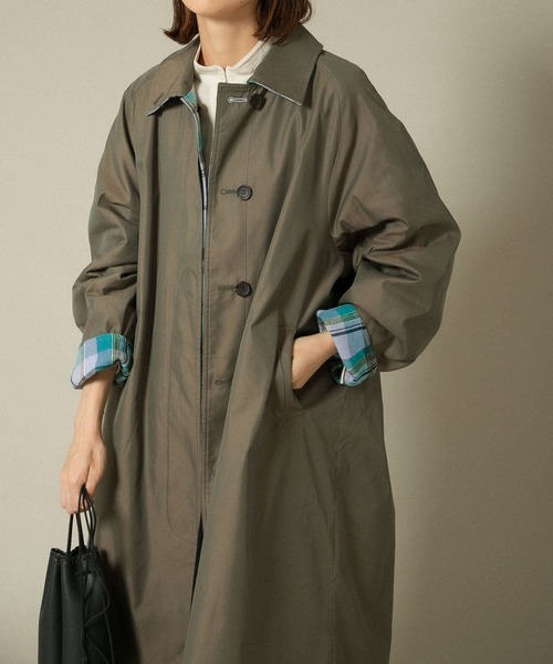 KBF（ケイビーエフ）の「リバーシブルバルカラーコート（ステンカラー