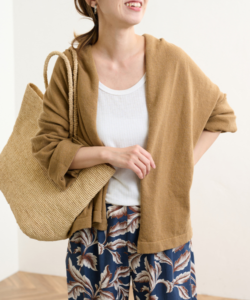 FRAMeWORK（フレームワーク）の「麻混天竺カーディガン（カーディガン