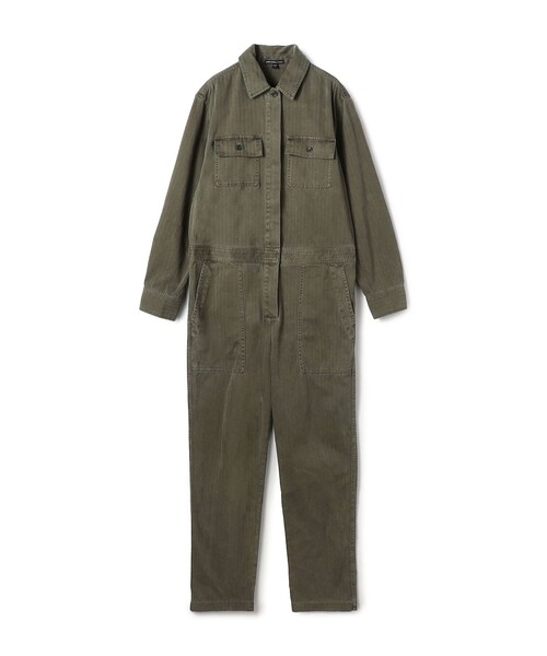 セール】ストレッチヘリンボーン ジャンプスーツ WHBS6963（つなぎ