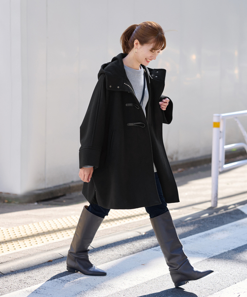 FRAMeWORK（フレームワーク）の「メルトンダッフルポンチョコート