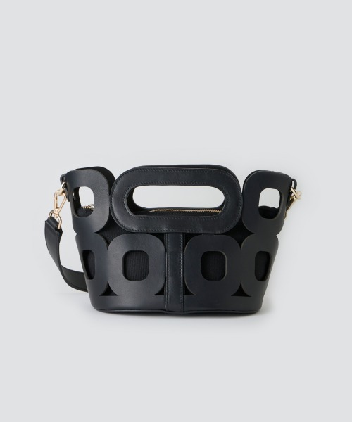 PELLICO（ペリーコ）の「NEW ANELLI HANDLES MINI バッグ BLACK