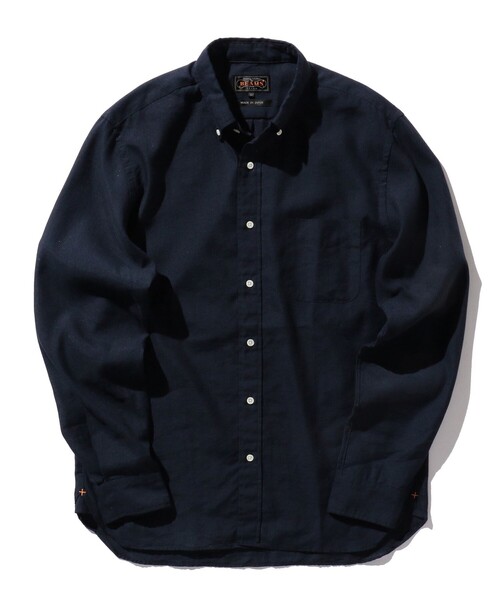 リネン COOLMAX (R) ボタンダウン シャツ 【吸水速乾】（シャツ