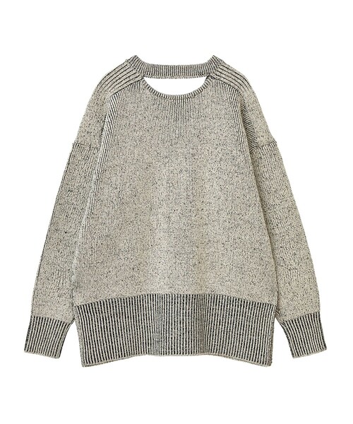 CLANE（クラネ）の「【CLANE/クラネ】W FACE CUT NECK WIDE KNIT TOPS