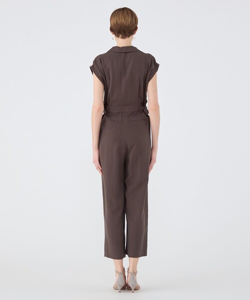 セール】セルロースツイル サイドアジャストオールインワン（つなぎ