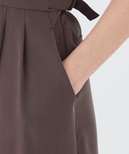 セール】セルロースツイル サイドアジャストオールインワン（つなぎ