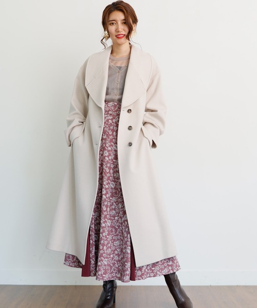 LADYMADE（レディメイド）の「BIGラウンドカラーウールガウンコート