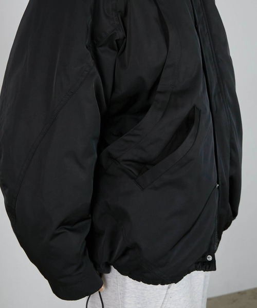 セール】【LA PEAU DE GEM】zip puff blouson/ジップパフブルゾン